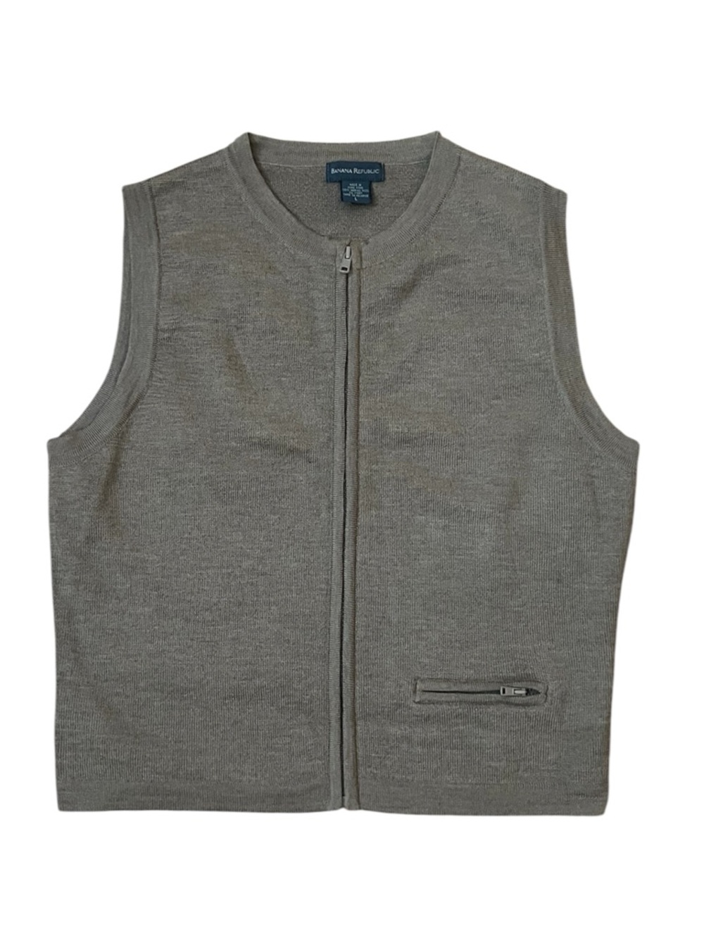 Banana Republic Sleeveless Zip Vest